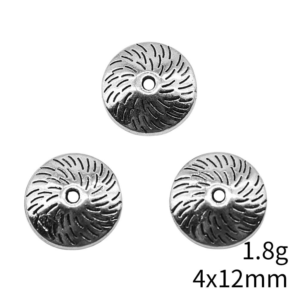 Small Hole Alloy Spacer Beads Multi Pattern Antique Metal Loose Beads For DIY Jewelry Bracelet Making For