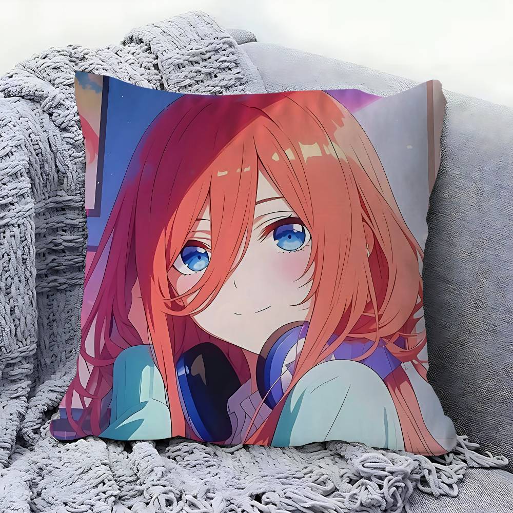 Charaktere-Nakano-Miku Kissenbezug Kissenbezug Wohnzimmer Sofa Heimdeko Kundenspezifisch