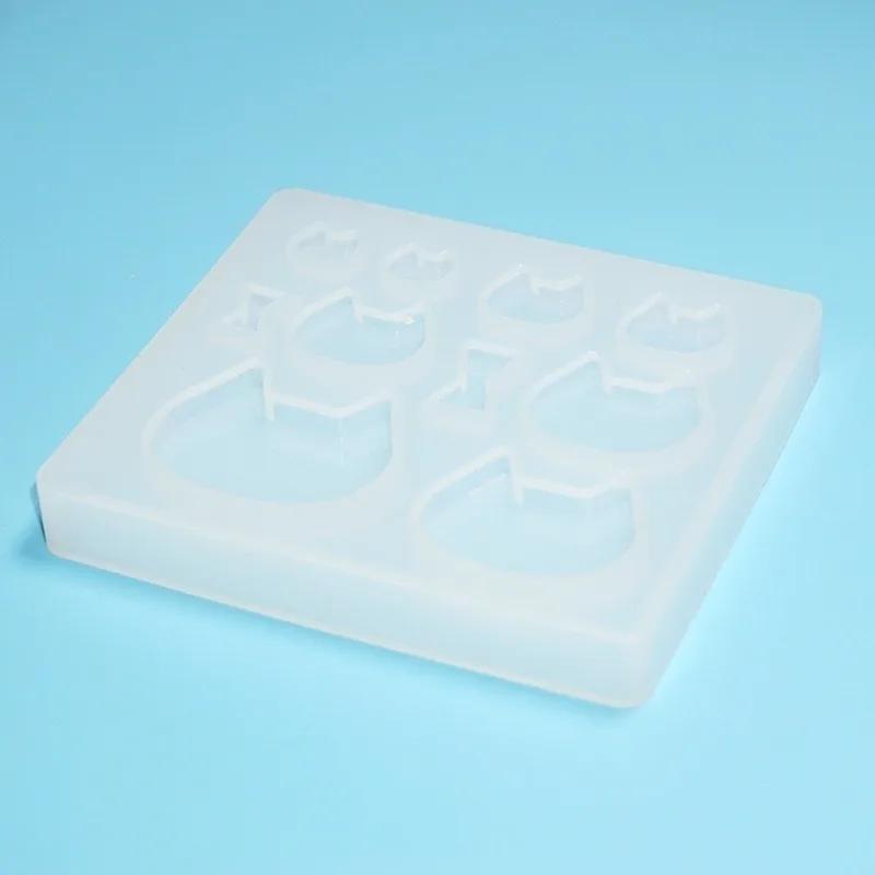 Cute Cat Rabbit Shape Pendant Resin Mold Silicone Mold Epoxy Mold Jewelry Making Supplies DIY Tools