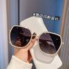 New Luxury Summer White Frame Sunglasses For Women Protect Against UV Rays Large Frame Accentuates Face Driving Sunglasses