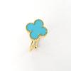 Petal Four-leaf Clover Titanium Steel Mother-of-pearl Ring Female Adjustable Finger Ring Niche Small Fresh Small Design Index Finger Ring