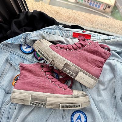 New Vintage Canvas Shoes Man High Top Platform Skateboard Shoes Men Original Streetwear Men’s Vulcanize Shoes Zapatillas De Lona