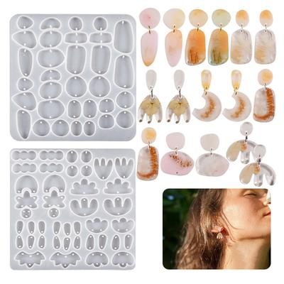 DIY nepravidelné formičky na náušnice, formička na výrobu přívěsků na náhrdelníky, šperky, DIY řemesla, formička na přívěsek na klíče, dárek pro ženy, dívky