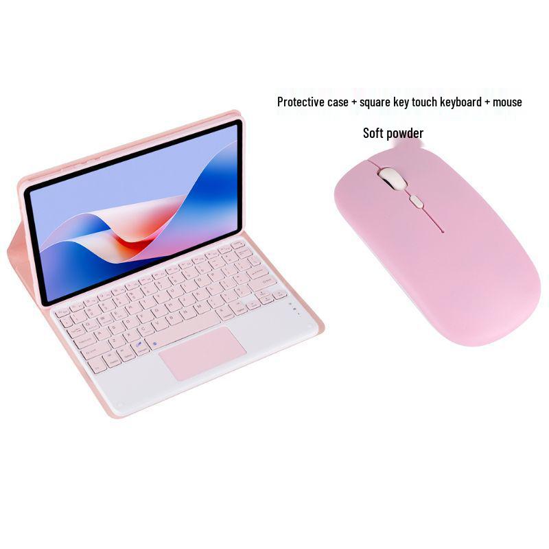 Baixuelang G6 Tablet Learning Machine with Bluetooth Keyboard, Drop-Proof Silicone Case, and Full Coverage Protection