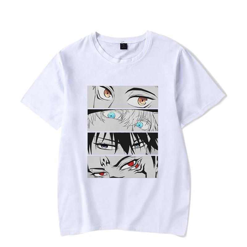 

Футболка с принтом японского аниме, повседневная футболка с короткими рукавами для женщин и мужчин XXXL золотой