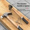 Damaly,High Carbon Steel Claw Hammer, Durable Non-Slip Handle, Anti-Rotation Smooth Nail Puller, Professional Woodworking Tools