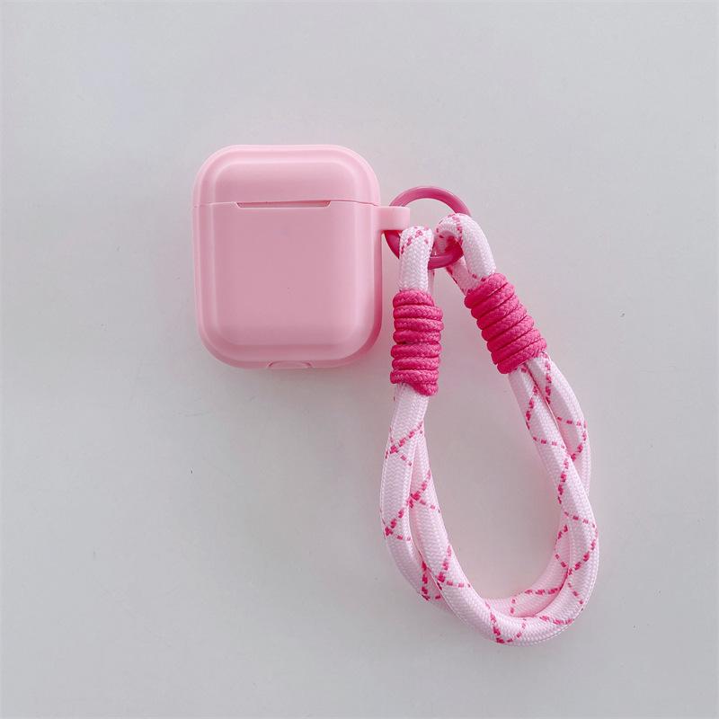 Simple solid color one-piece suitable for AirPods 1 generation protective case, second generation 1 generation pro1 apple bluetooth headset soft case