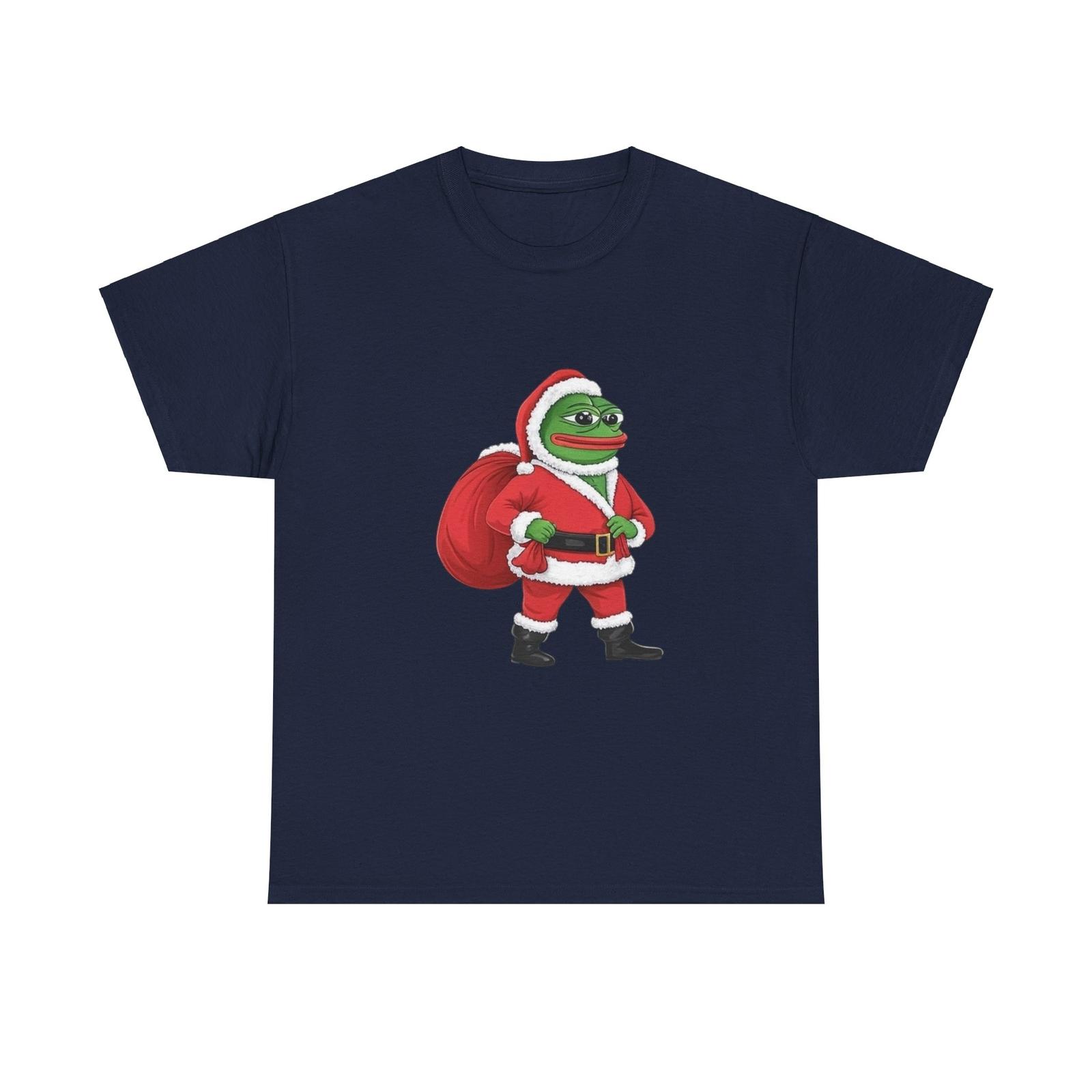 PEPE THE FROG SANTA Christmas T-shirt Pepe the Frog meme Chill Dog Meme XL