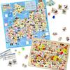 Educational Sugoroku Japan Map Educational Learning Tourist Local Specialties Puzzle Travel-themed Toy Karuta, Puzzle, Game, Attractions, (Sugoroku &