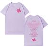 2026 Rapper Jul Moda Stampa Lettere T-shirt Uomo Donna Gotica Casual Girocollo T-shirt Manica Corta Oversize Accogliente T-shirt Unisex