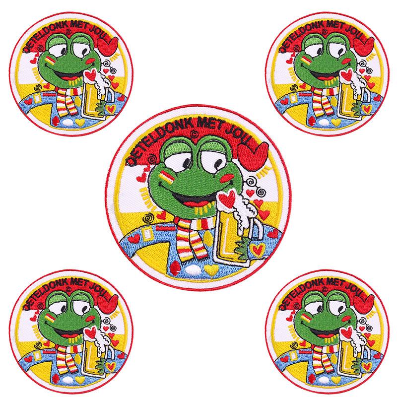 10pcs /Lots Netherland Carnival Patch Netherland Oeteldonk Emblem Full Embroidered Patches Iron On Patches For Clothing Sew Diy 