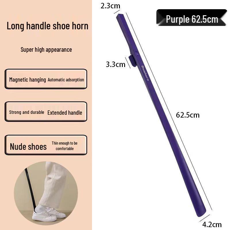 Magnetyczny łyżkodrap do butów z długą rączką - Premium podnośnik do butów dla seniorów i kobiet w ciąży