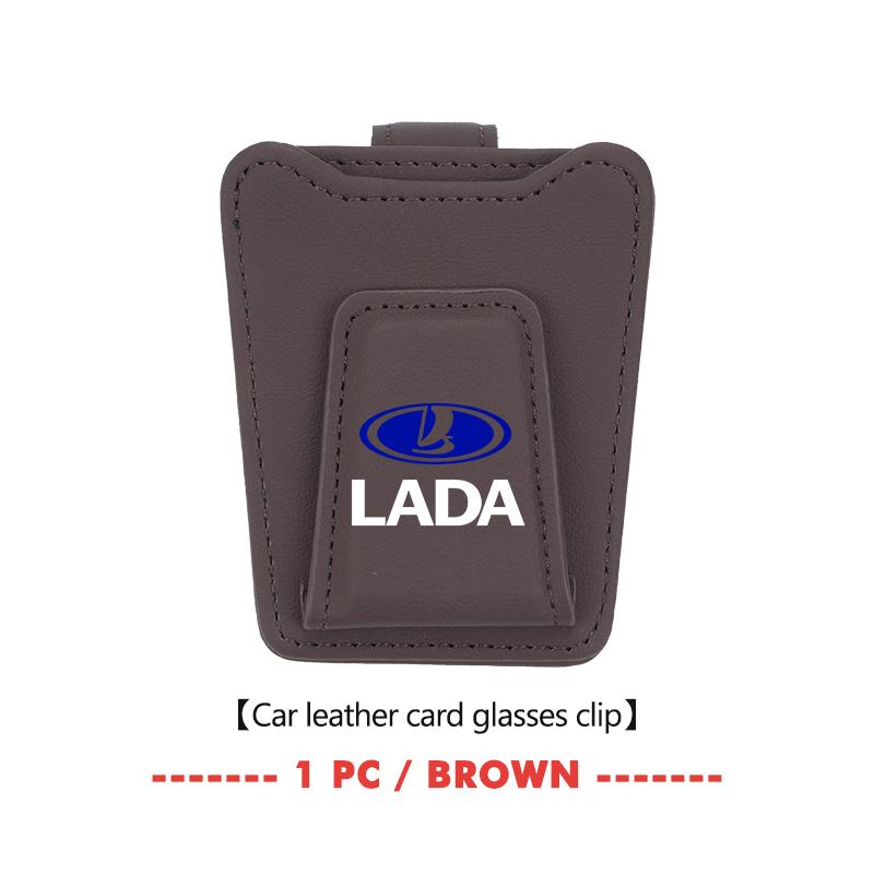 For Lada Car Glasses Clip Sunroof Plate Eyeglasses Clamp Storage Hanger Niva Vesta 4X4 Samara Kalina Largus Priora Granta