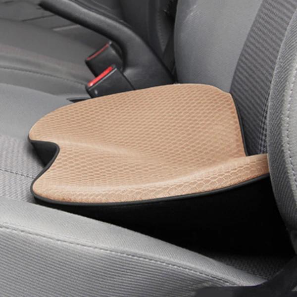 Cuscino Multifunzionale 2 in 1 per Sedile Auto Universale Memory Supporto Lombare Cuscino per Guidatore Traspirante Altezza Aumentata Imbottitura per Glutei