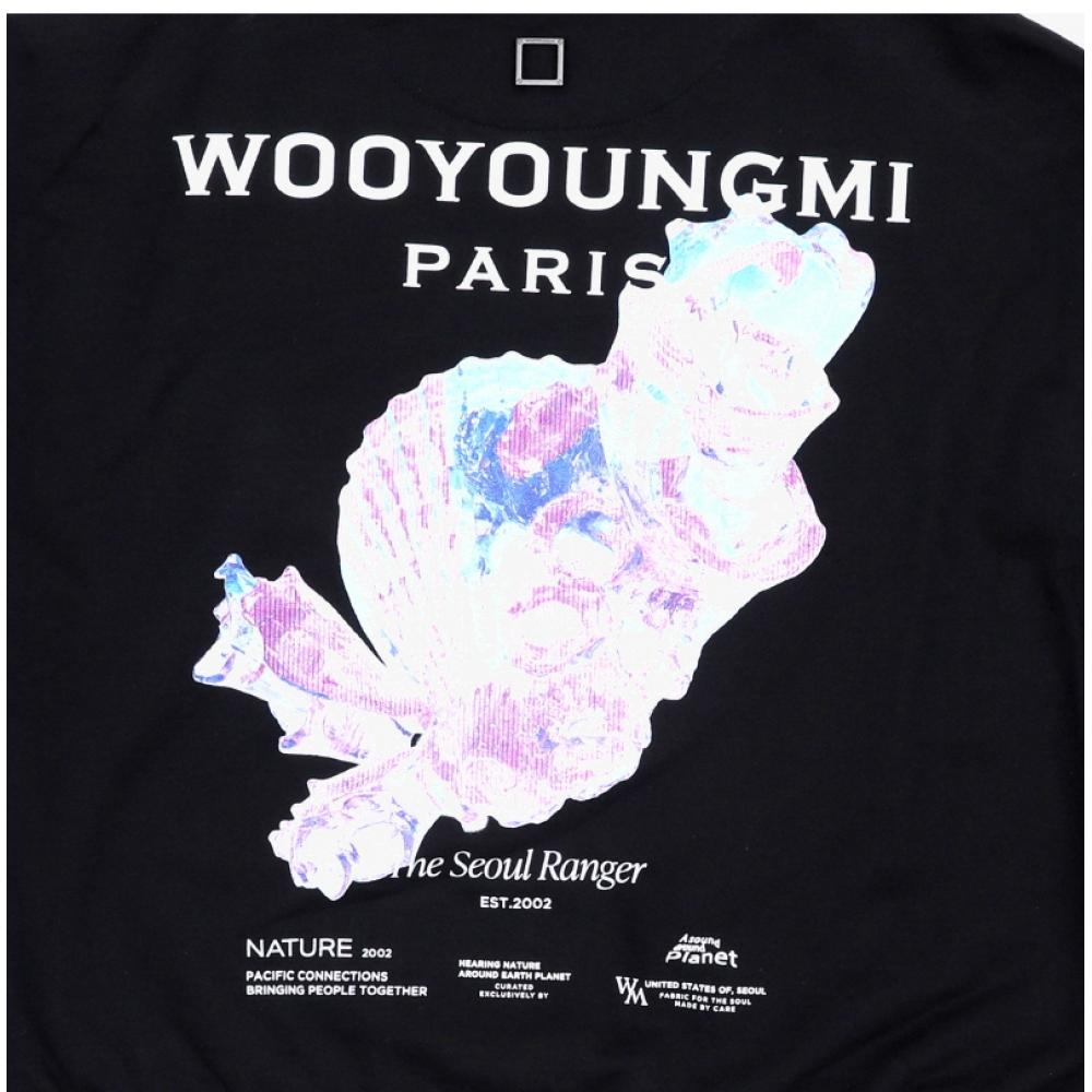 Wooyoungmi 3d Coral Back Logo Women Sweatshirt M251ts25 723b