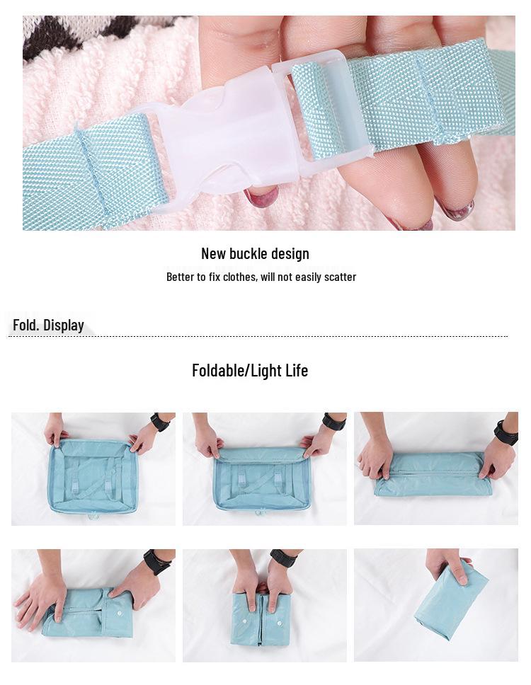 8-Piece Travel Storage and Organizer Set for Suitcases