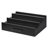 AEE4-Vasso Organizer per Profumi Scaffale per Fragranze Porta Profumi a Tre Strati Espositore per Fragranze Organizer Nero per Profumi Con Cassetti