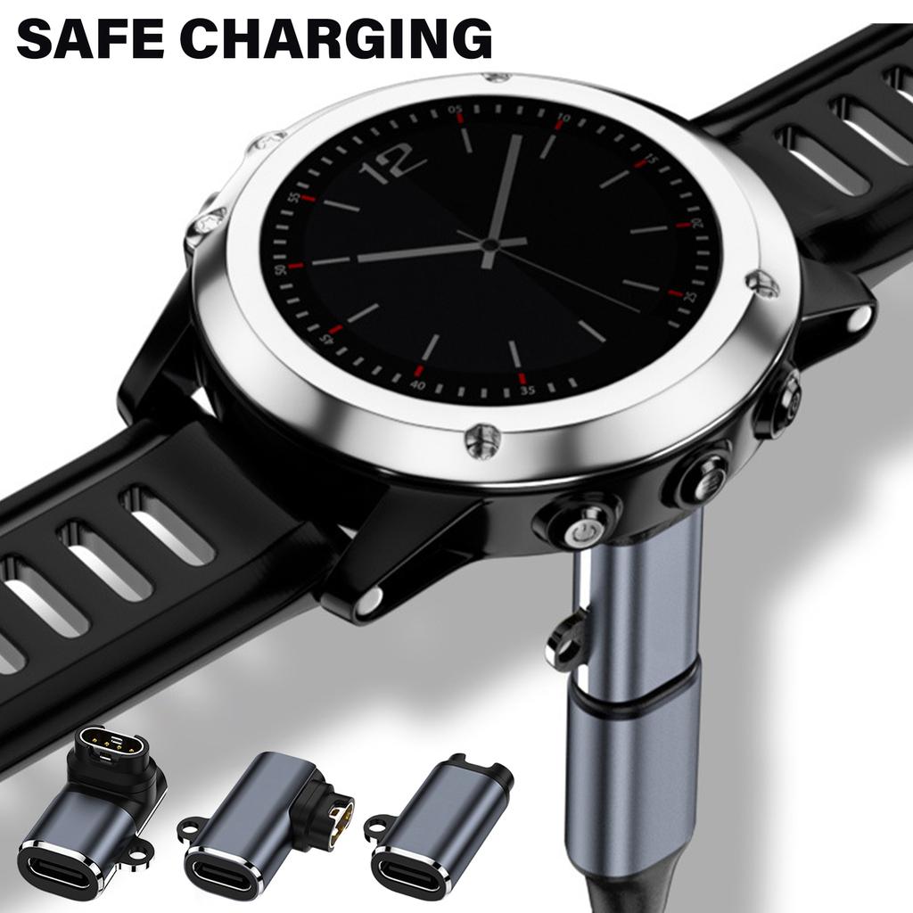 Adaptor cablu de încărcare tip C pentru ceas, conector USB C femelă la mascul cu 4 pini, pentru ceasuri 7, 7x, 5s, 6, 6X