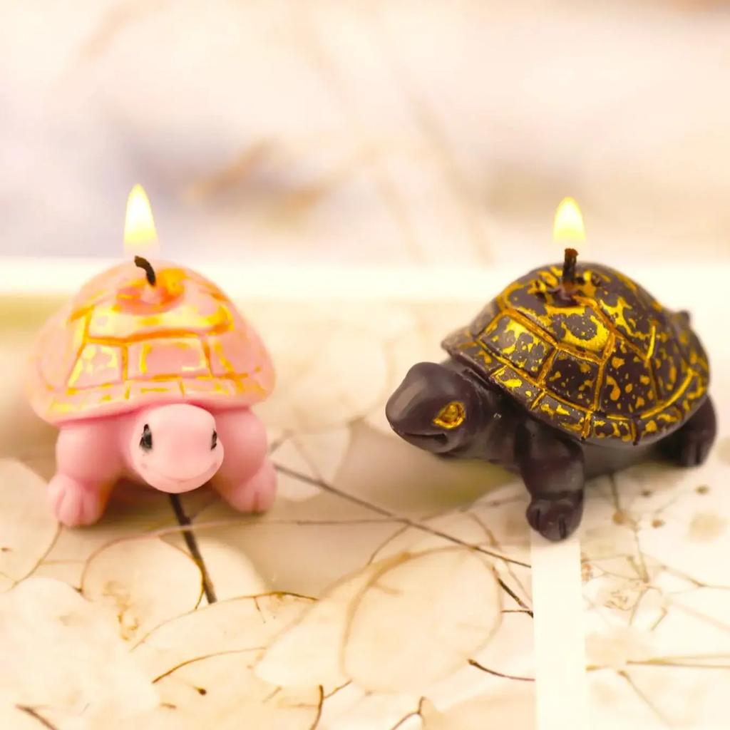 1pc-3D Creativity Ornament Silicone Candle Mold DIY Animal Turtle Craft Gift Making Soap Plaster Resin Baking Molds Home Decor