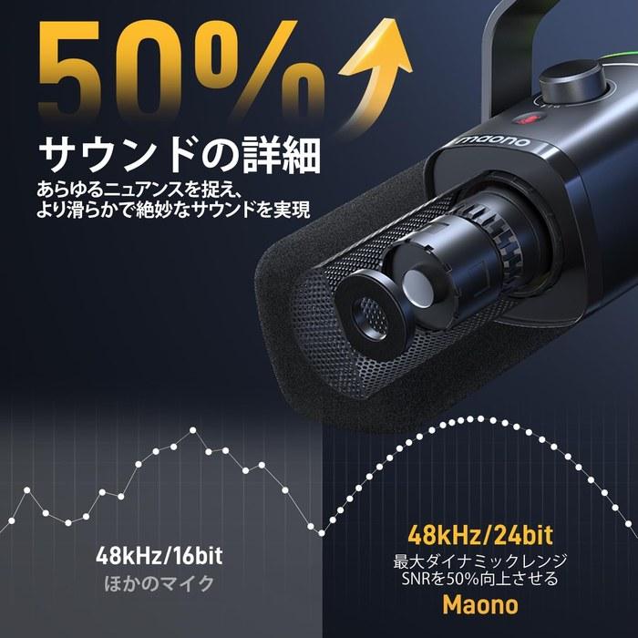 MAONO PD100XS XLR/USB Gaming Microphone - Black