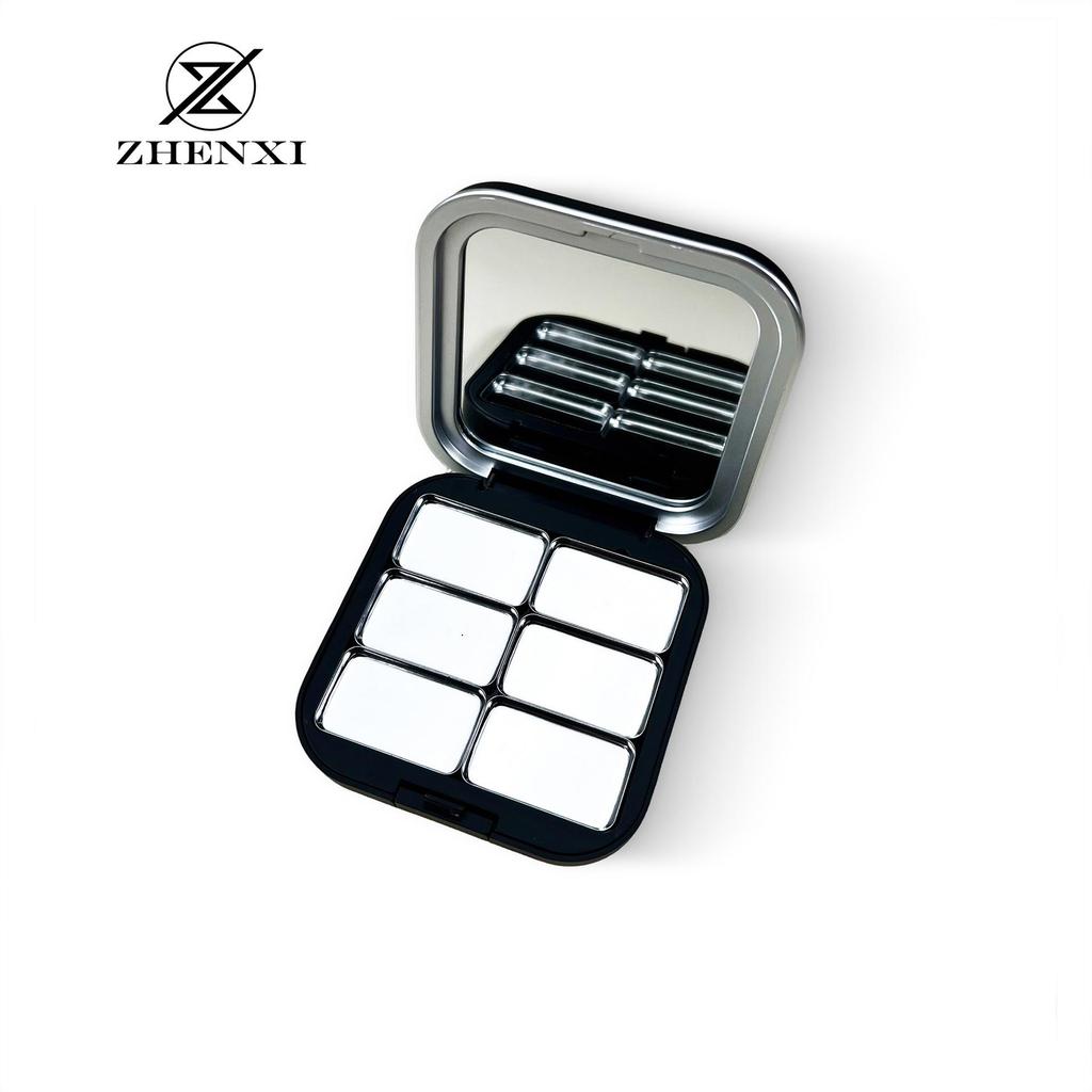 MUFL Magnetic Multi-Color Eyeshadow & Blush Compact with Replaceable Powder and Portable Sub-Packaging