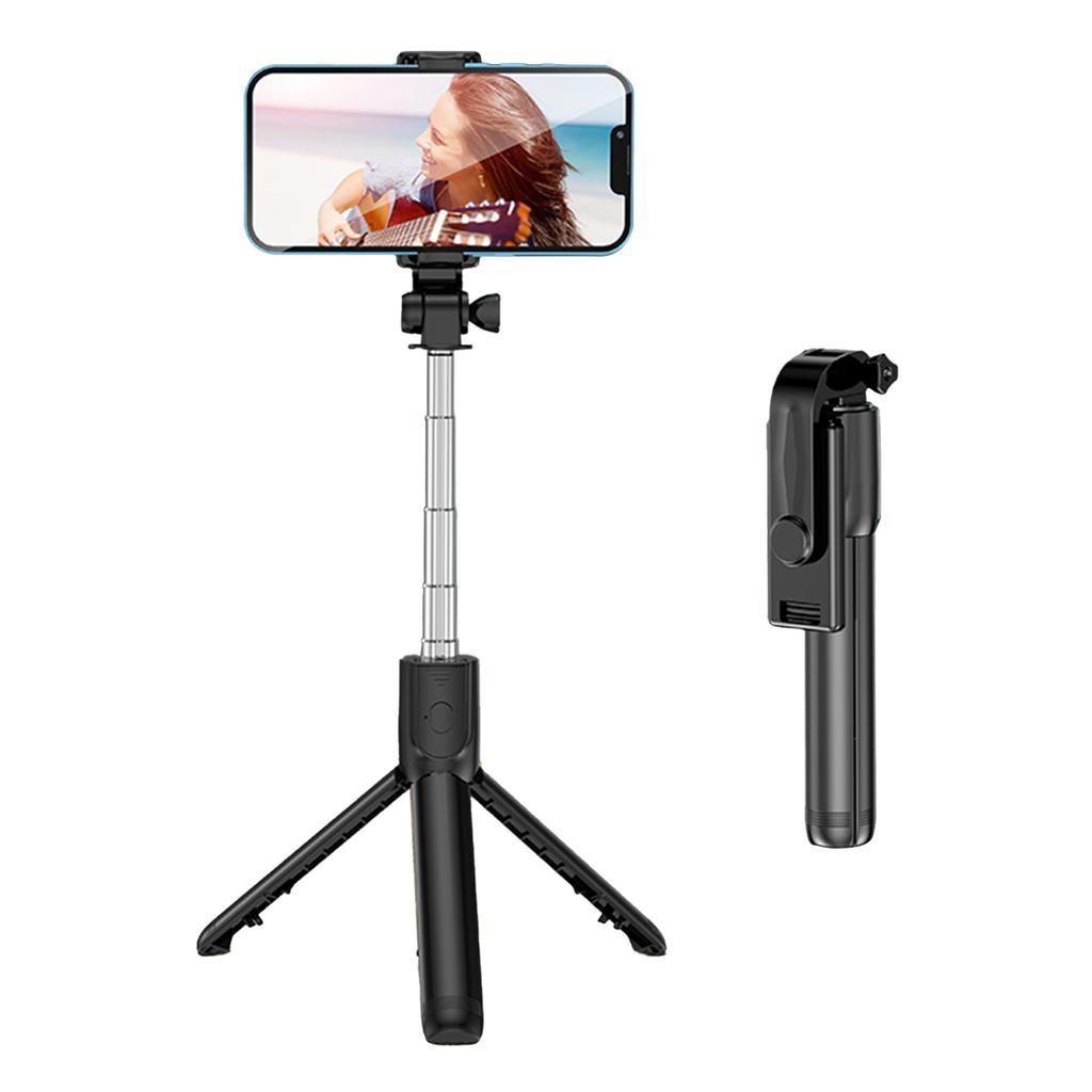 Live Video Tripod Selfie Stick Stainless Steel Telescopic Folding Portable Selfie Rod with Remote Control