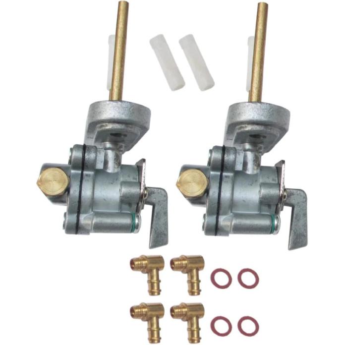 2X Petcock Fuel Gas Tap Valve Right/Left for Yamaha XS1100 1978-1981 447-24500-02-00