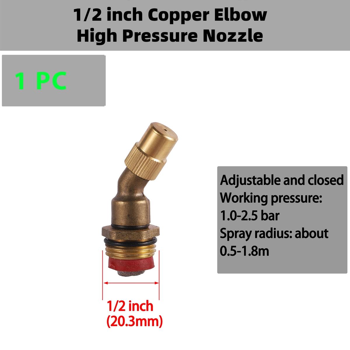

Garden Brass Atomizing Nozzle 1/2 1/4 Adjustable Agriculture Irrigation Pesticide Spraying Sprinkler Head Cooling Mist Nozzle