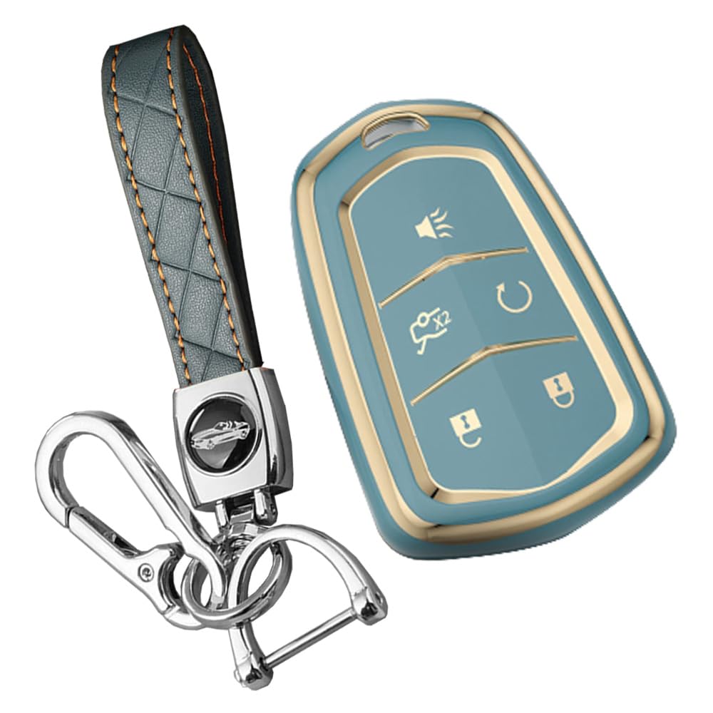 

KUNIO Cadillac Dedicated Key Cover, Key Case, Stylish, Waterproof, Suitable for Cadillac XT4, XT5, сірий колір