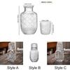 With Cup Glass Water Bottle Transparent Cold Pitcher Household Water Jug  Afternoon Tea