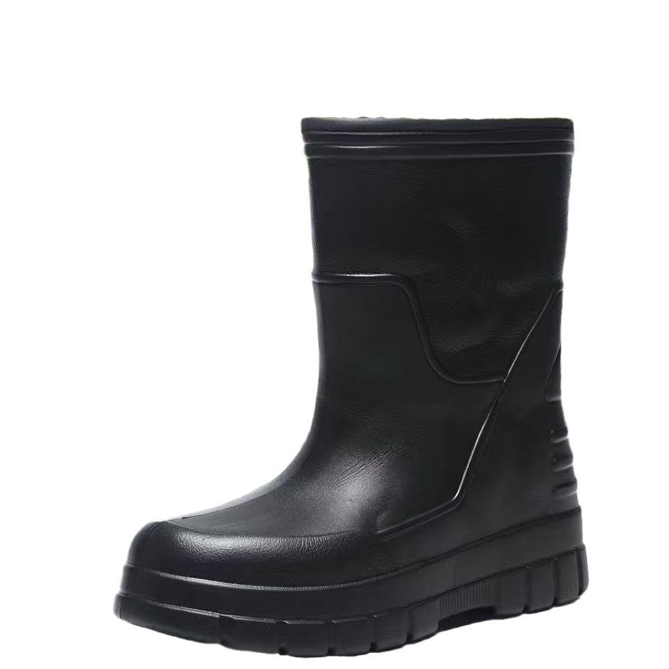 Pantofi de pescuit de iarnă din catifea impermeabili pentru zăpadă și ploaie antiderapanți cu tub înalt bucătărie EA cizme termice ușori antiderapanți