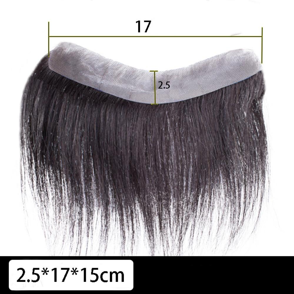Seamless Natural Human Hair Patch Forehead Biological Scalp Patch  for Baldness Frontline