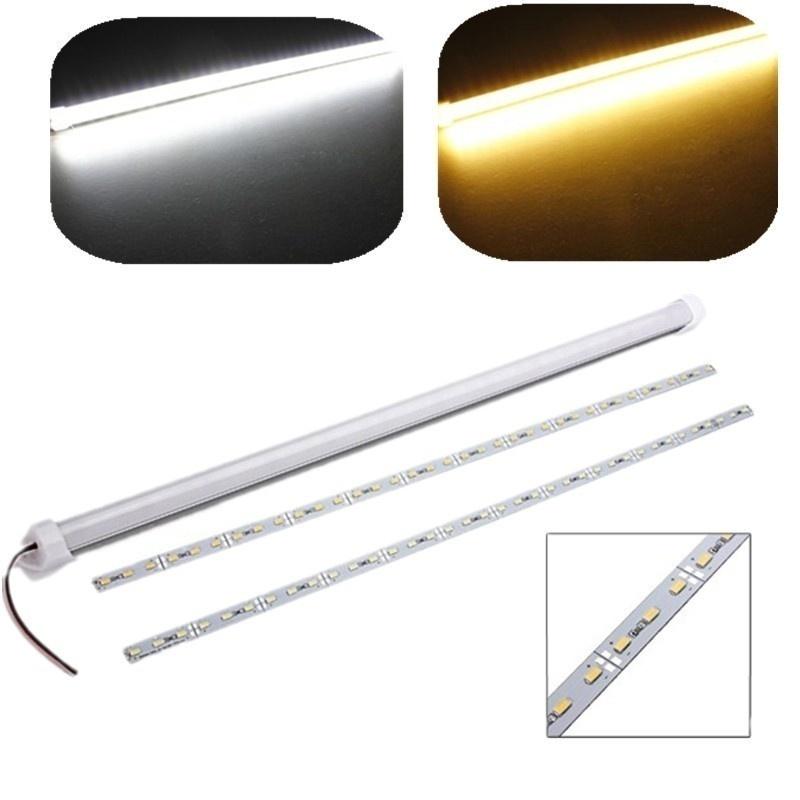 10/5X 12V 30/50CM Interior LED Car Light Bar Rigid Strip Lamp for Van Bus Caravan Display Cabinet Under Counter Closet