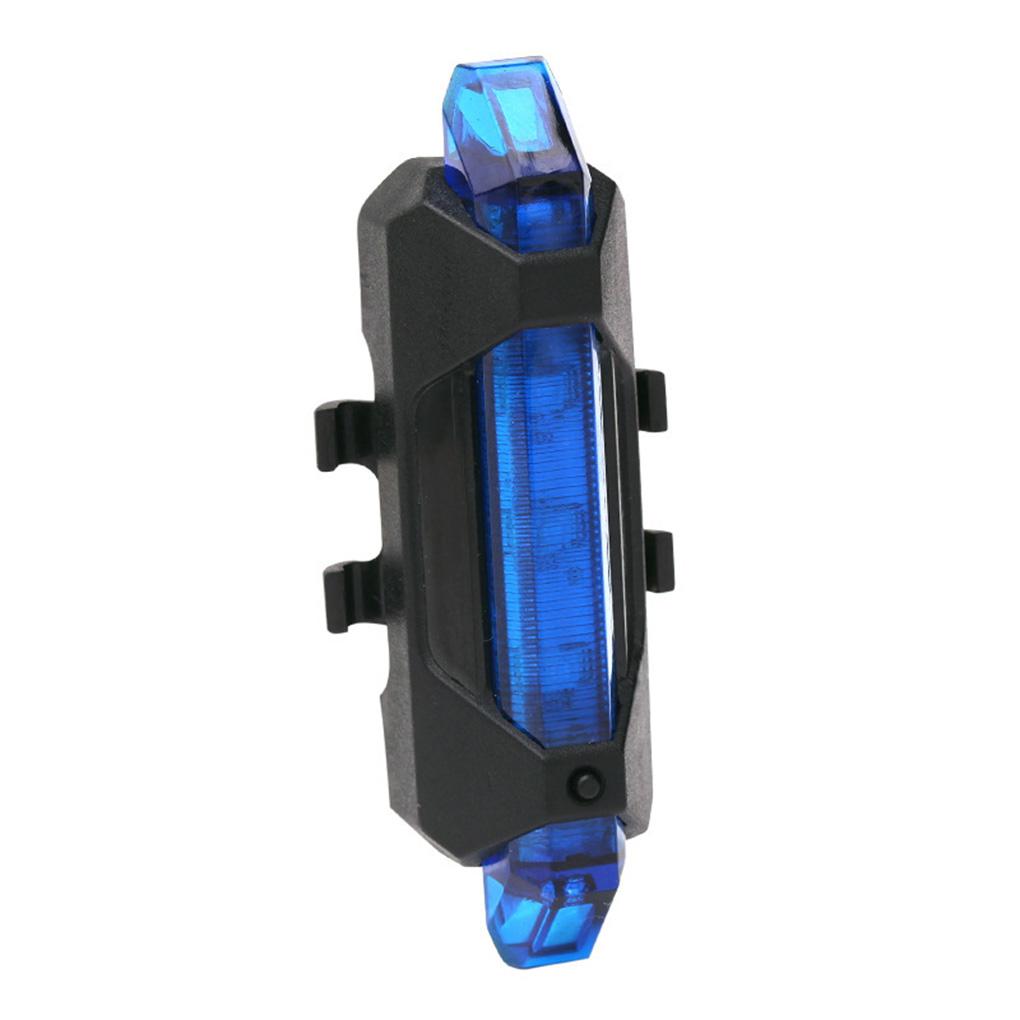 

Bike Tail Light Multi Lighting Modes Rear Lamps Rechargeable Waterproof Cycling Warning Lights Household Shop Riding Accessories blue