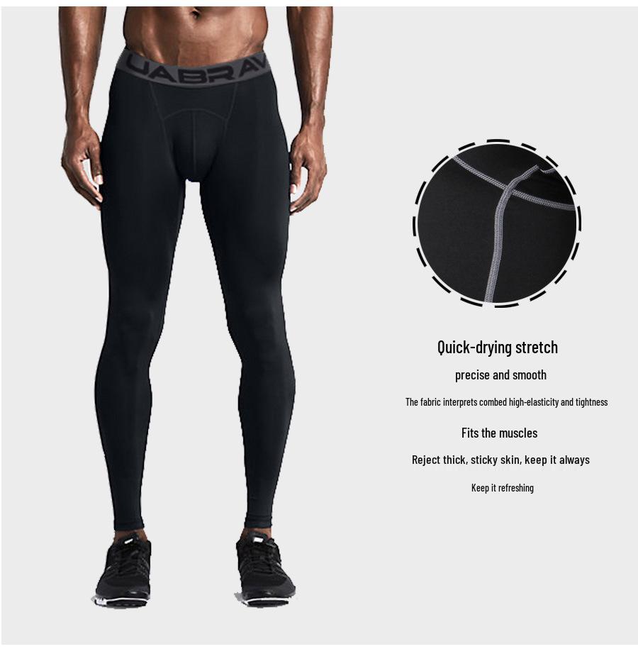 Herren Schnelltrocknende Kompressions-Sporttights für Basketball und Laufen