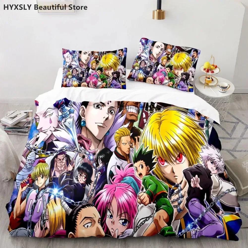 Hunter X Hunter 3D Duvet Cover Set Bedding Set Japanese Anime Twin Queen King Quilt Cover Pillowcases Polyester Home Decor