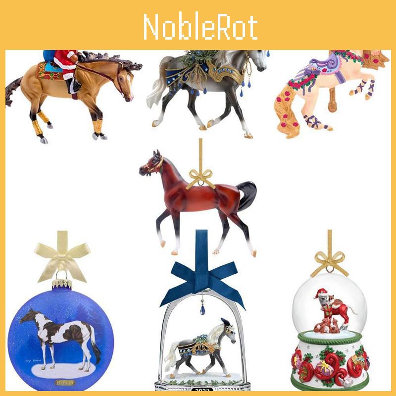 Ornament Holiday Party Cute Christmas Horse Pendant Desktop Gifts Decoration