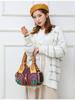 Retro Fashion Multifunctional Handbag with Rivet Decoration, Single Shoulder Diagonal Cross Women's Handbag