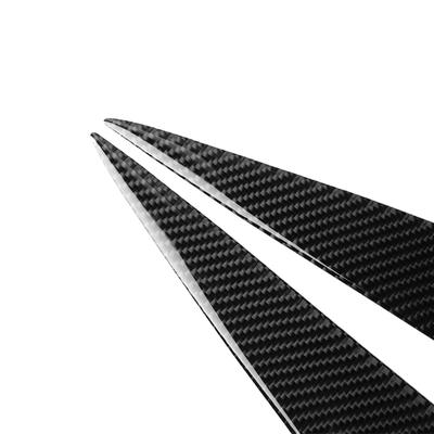 Carbon   Headlight Eyebrow Eyelids Replacement for F10 5 Series 2010 To 2013 Replacement Self Adhesive Protective Sticker Easy To Install