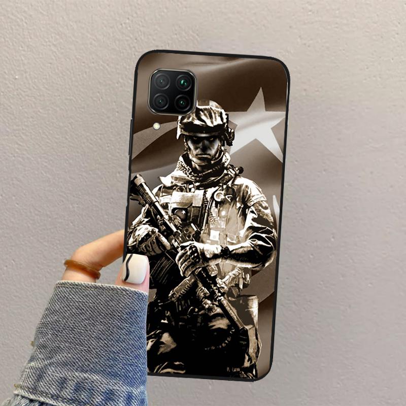 Military Army Special Forces For Huawei Nova Y70 Y90 Y60 Y73 Y72 Y61 Y91 12s 12i 11i 8i 9 10 SE P40 Lite P60 P30 Pro Case