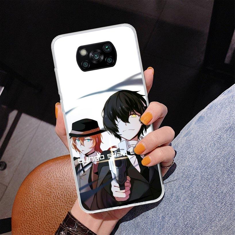 Bungo Stray Dogs Double Black Phone Case For Xiaomi Poco X7 X6 X5 Pro F7 Ultra Redmi 15C 15 13C 13 12C 12 10 10A 10C 9 9A 9C 9T