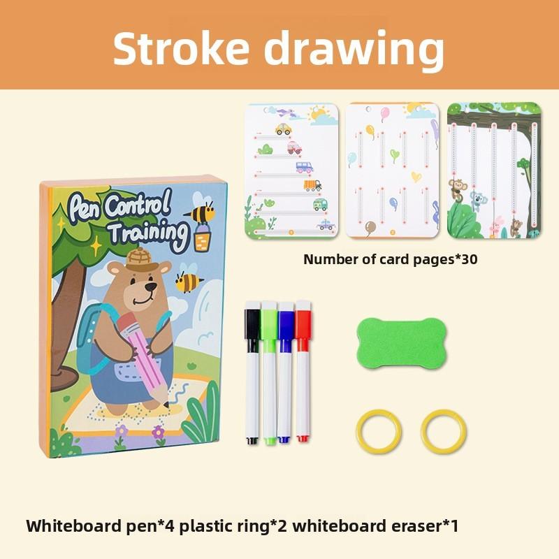 

Preschool Exercise Handwriting Book Animal Designs Fine Motor Skill Development Panda