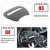 Car Center Steering Wheel Decoration Cover Trim Stickers for Dodge Challenger Charger 2015-2025 2025 Carbon Interior Accessories