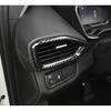 Kadore for 2019-2023 Hyundai Santa Fe Carbon Fiber Style Center Side Air Condition Vents Outlet Cover Trim 3-pc