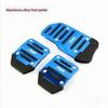 Aluminum Alloy Car Brake Gas Pedal Covers Anti Slip Thickened Wear Resistant Foot Pads Easy Install for Auto Replacement