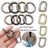 gold silver Zinc Alloy Hooks Round Push Trigger Spring O-Ring Buckles Carabiner Purses Handbags Snap Clasp Clip Bag Belt Buckle
