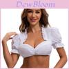 The Munich Oktoberfest Costume White Polyester Traditional Dress For Women