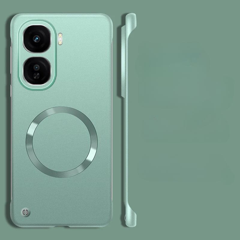 For Magsafe Frameless Hard Phone Case for VIVO IQOO Neo 10 Metallic Paint PC Magnetic Back Cover for IQOO Neo 10 Pro Borderless Shockproof Cover