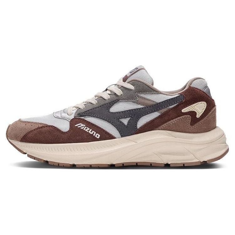 Mizuno Pi Retro Vintage Thick Sole Suede Synthetic Leather Shock Absorption Non-Slip Breathable Low-Top Casual Running Shoes D1GH2323-03