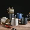 Japanese Style Stoneware Coffee Mug With Handle 350ml Ceramic Cup Office Home Gift - Custom Available